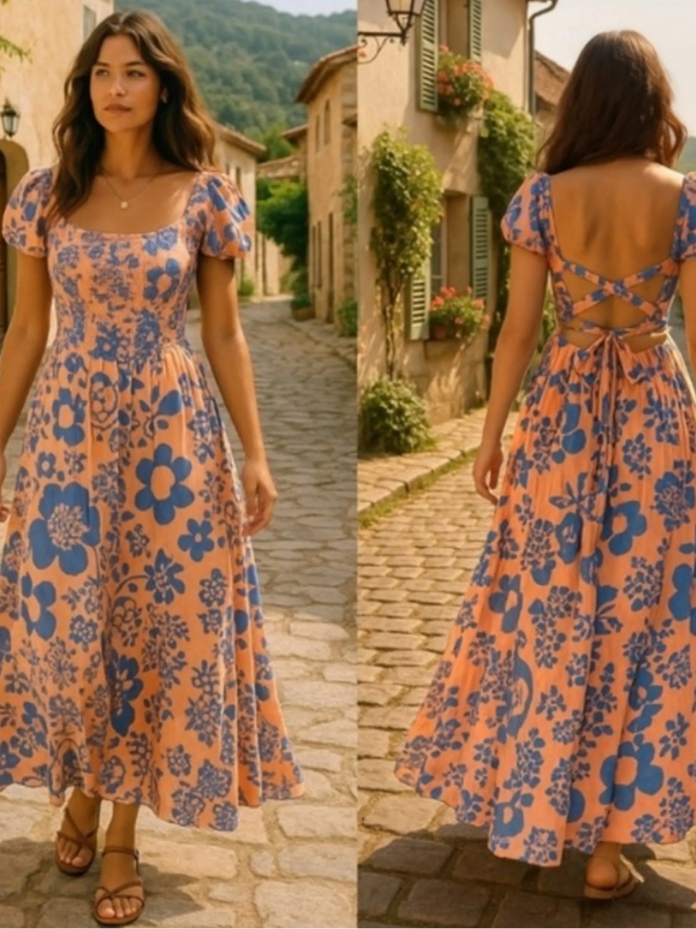 Free People Floral Criss Cross Dress S NWT